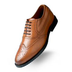 Lamonchie Marvento - Classic Wingtip Brogue - Tan