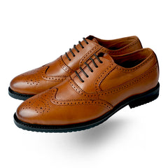 Lamonchie Marvento - Classic Wingtip Brogue - Tan