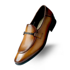 Lamonchie Ferano - Perforated Leather Loafer - Tan