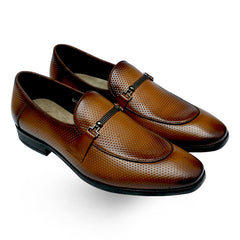 Lamonchie Ferano - Perforated Leather Loafer - Tan