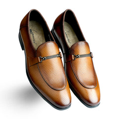 Lamonchie Ferano - Perforated Leather Loafer - Tan