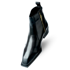 Lamonchie Vittore - Classic Leather Chelsea Boot - Black