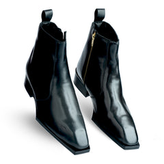 Lamonchie Vittore - Classic Leather Chelsea Boot - Black