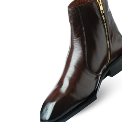 Lamonchie Vittore - Classic Leather Chelsea Boot - Brown
