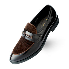 Lamonchie Velanti - Vegan Patent Loafer - Brown