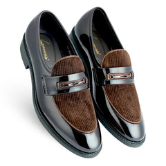 Lamonchie Velanti - Vegan Patent Loafer - Brown
