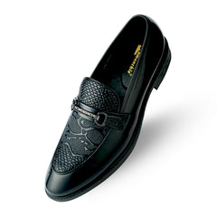 Lamonchie Dravero - Vegan Patent Bit Loafer - Black