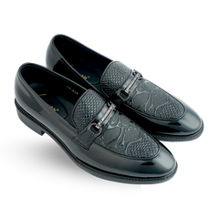 Lamonchie Dravero - Vegan Patent Bit Loafer - Black