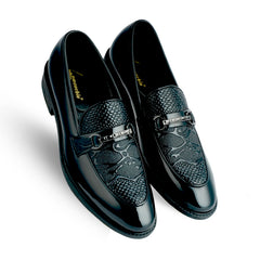Lamonchie Dravero - Vegan Patent Bit Loafer - Black
