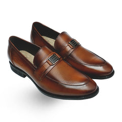 Lamonchie Parvoro - Textured Leather Loafer - Tan