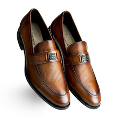 Lamonchie Parvoro - Textured Leather Loafer - Tan