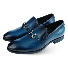 Lamonchie Travino - Signature Bit Loafer - Blue