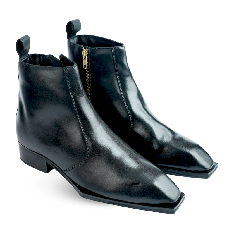 Lamonchie Vittore - Classic Leather Chelsea Boot - Black