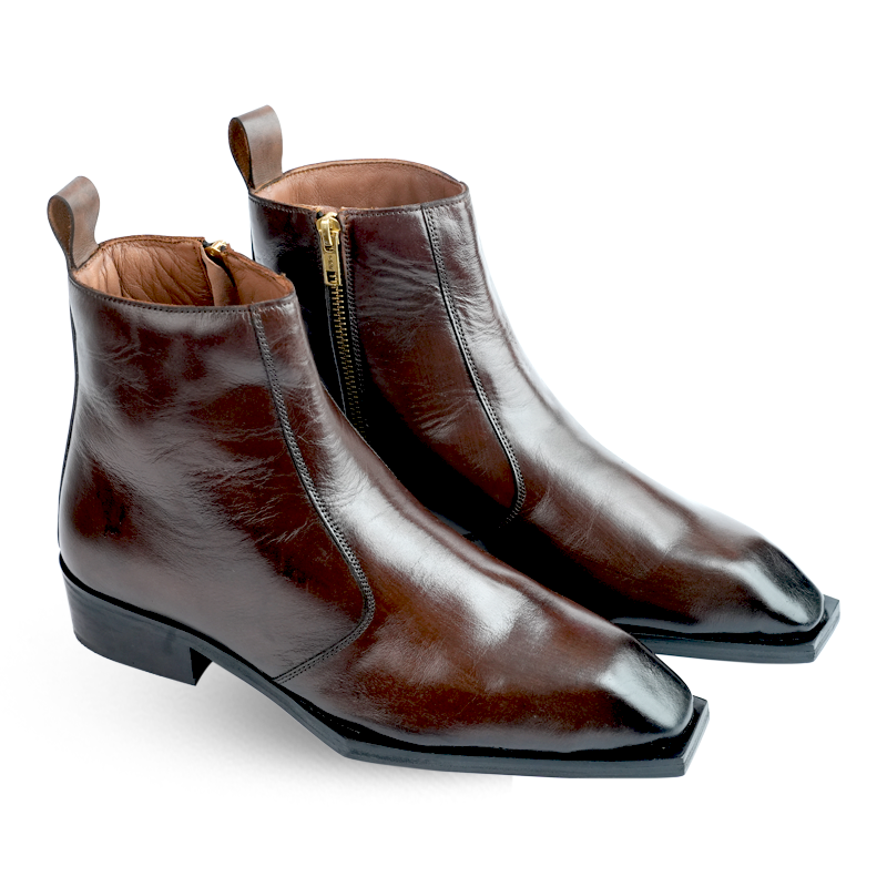 Lamonchie Vittore - Classic Leather Chelsea Boot - Brown