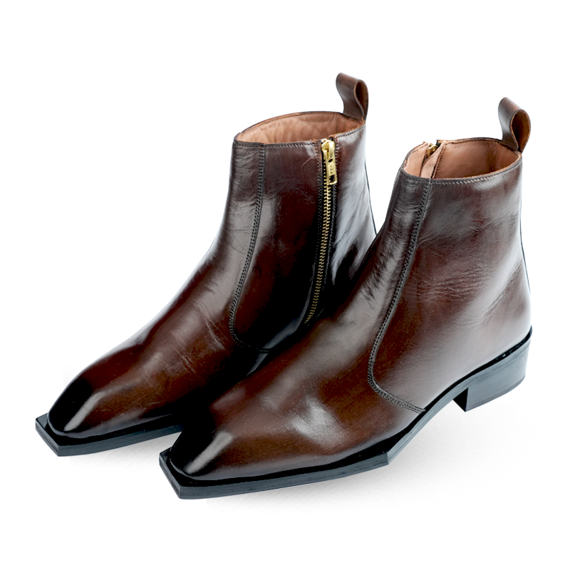 Lamonchie Vittore - Classic Leather Chelsea Boot - Brown