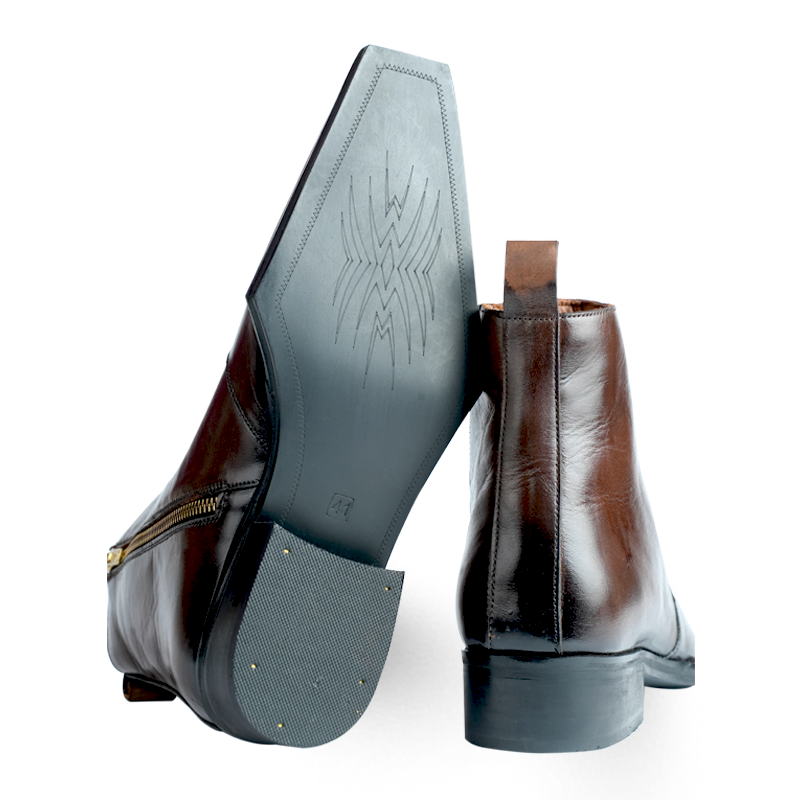 Lamonchie Vittore - Classic Leather Chelsea Boot - Brown
