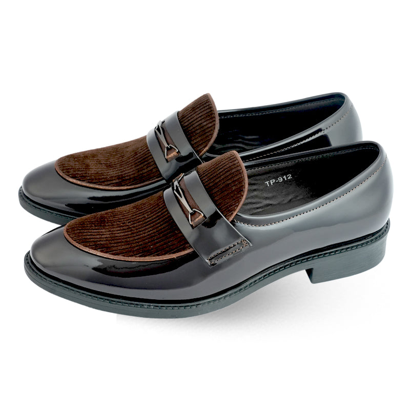 Lamonchie Velanti - Vegan Patent Loafer - Brown