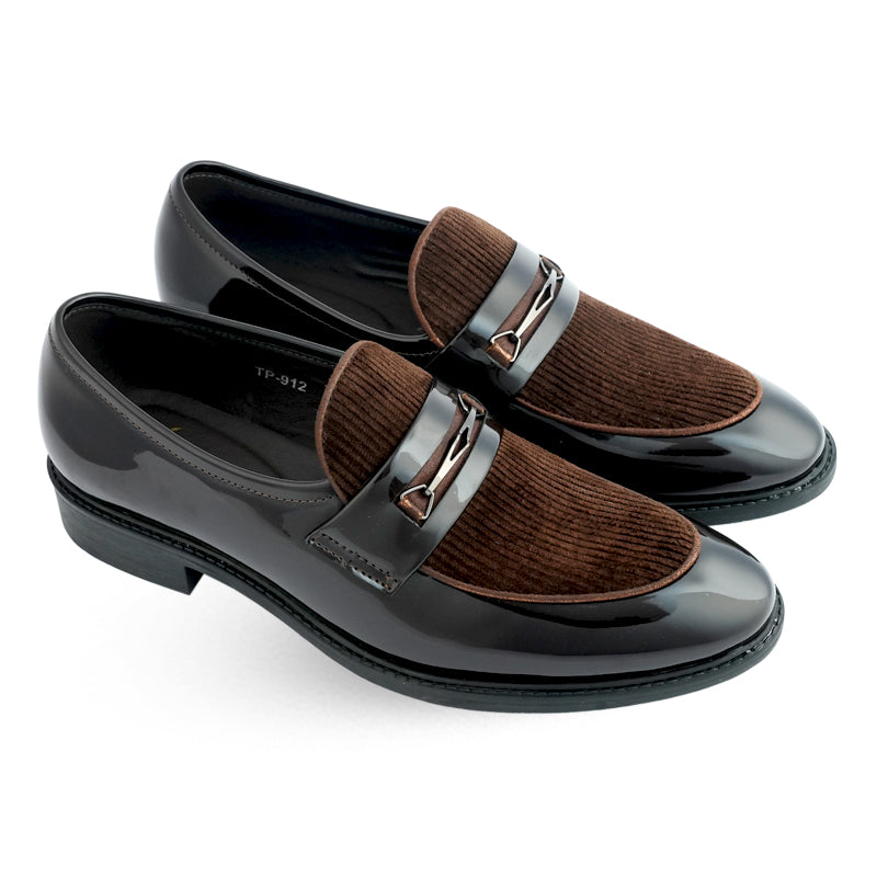 Lamonchie Velanti - Vegan Patent Loafer - Brown